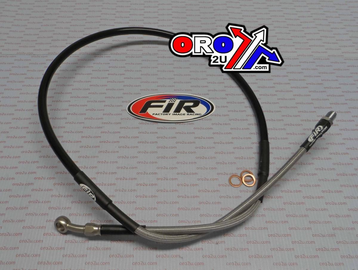 HOSE FRONT BRAKE SILVER/BLK HONDA 1984-1988 CR125 / CR250 / CR500 - Image 3