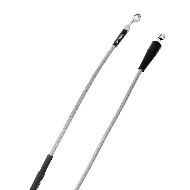 HOSE FRONT BRAKE SILVER/BLK, VENHILL Y01-1-032/P