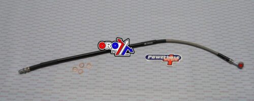 HOSE REAR BRAKE SILVER / BLK, VENHILL Y01-2-005/P, 1992-1993 WR200 RD, RE YAMAHA