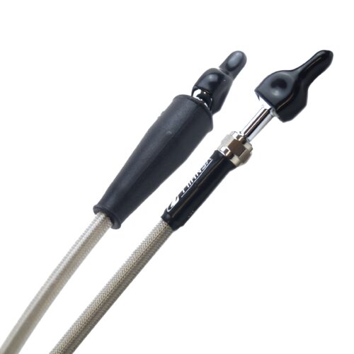 HOSE FRONT BRAKE CLEAR / BLK, VENHILL Y01-1-028/P, YAMAHA YZ80 1996 MX