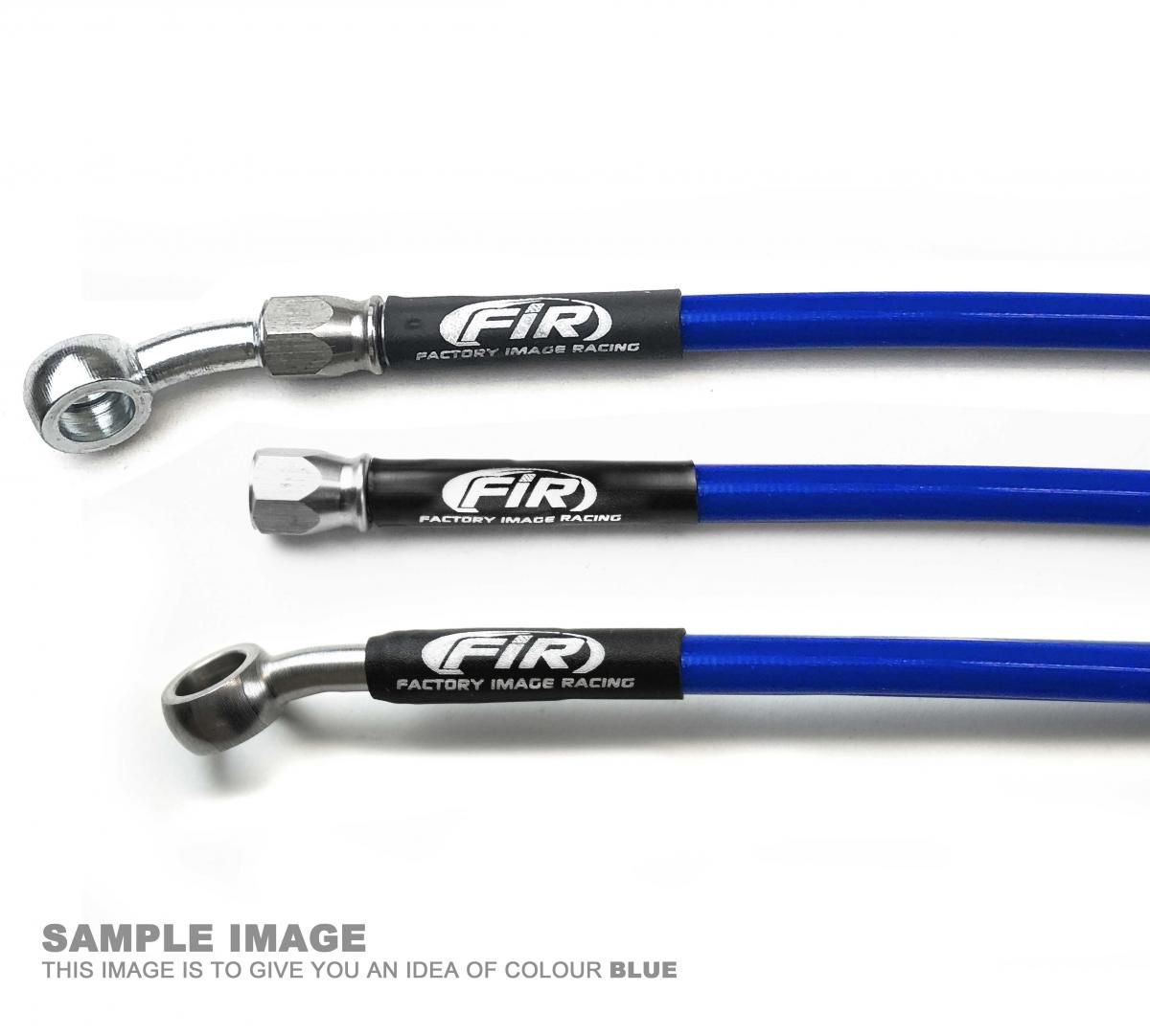 HOSE FRONT BRAKE BLUE / BLK YAMAHA YZ125/250 YZF250/450 - Image 2