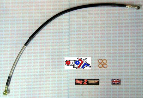 HOSE REAR BRAKE SILVER / BLK CR125/250 05-07 CRF250/450 H02-2-035/P