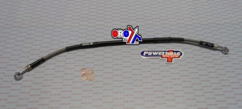 HOSE REAR BRAKE SILVER / BLK, VENHILL K02-2-028/P KX65 2002-11