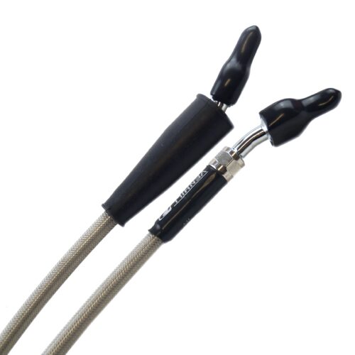 HOSE FRONT BRAKE SILVER / BLK, VENHILL K02-1-054/P KXF 2012