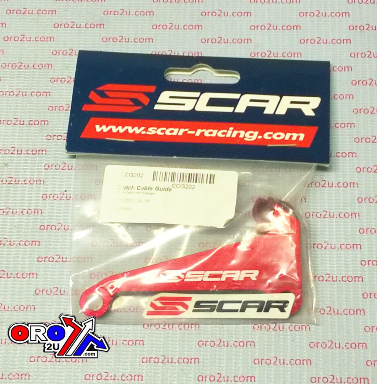 CLUTCH CABLE GUIDE RED, SCAR CCG202 CRF250 14-17