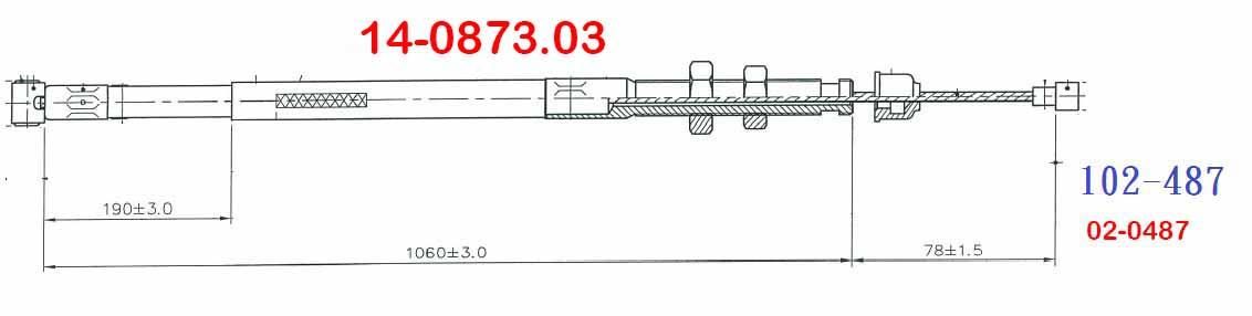CABLE CLUTCH CRF230F 03-19, PSYCHIC 102-487 HONDA 03-05 CRF150F - Image 2