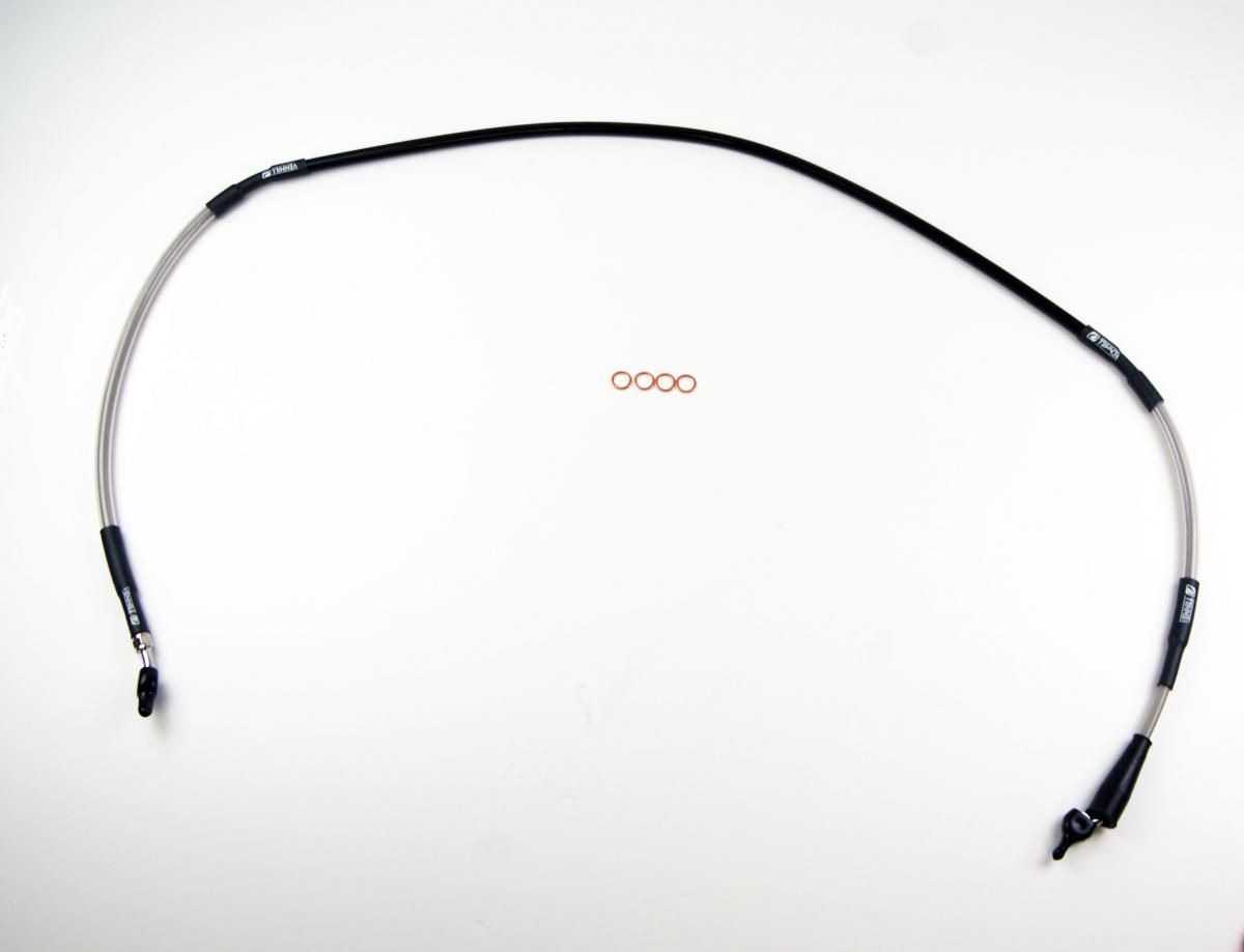 HOSE FRONT BRAKE SILVER / BLK, VENHILL S01-1-042/P-CL, 59480-02J00 - Image 2