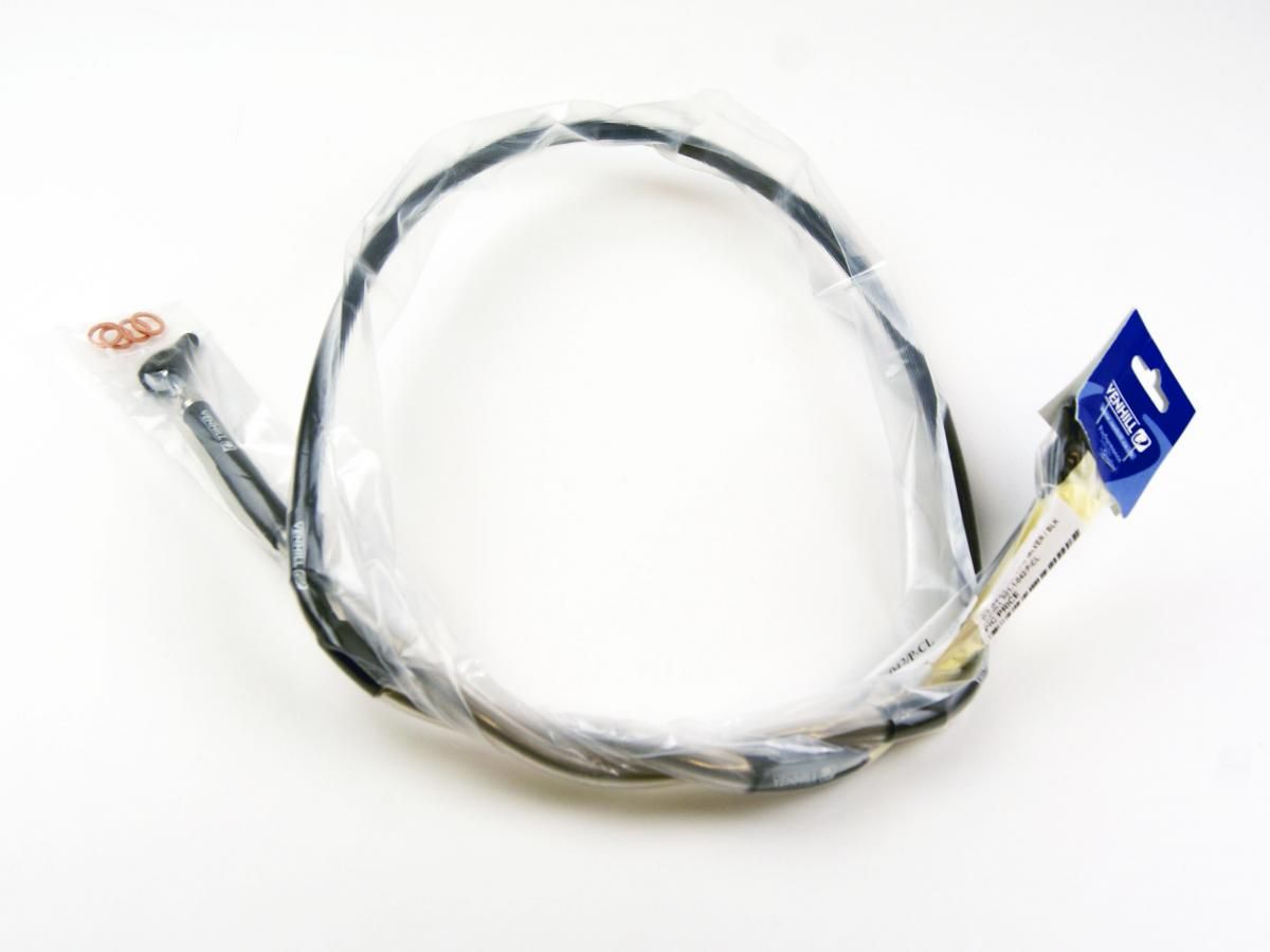 HOSE FRONT BRAKE SILVER / BLK, VENHILL S01-1-042/P-CL, 59480-02J00