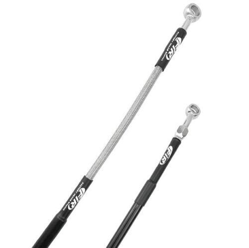 REAR BRAKE HOSE SILVER / BLK, VENHILL Y01-2-047/P YZ 250F 2024, YZ 450F 2023-24, BHR-25873-00-00