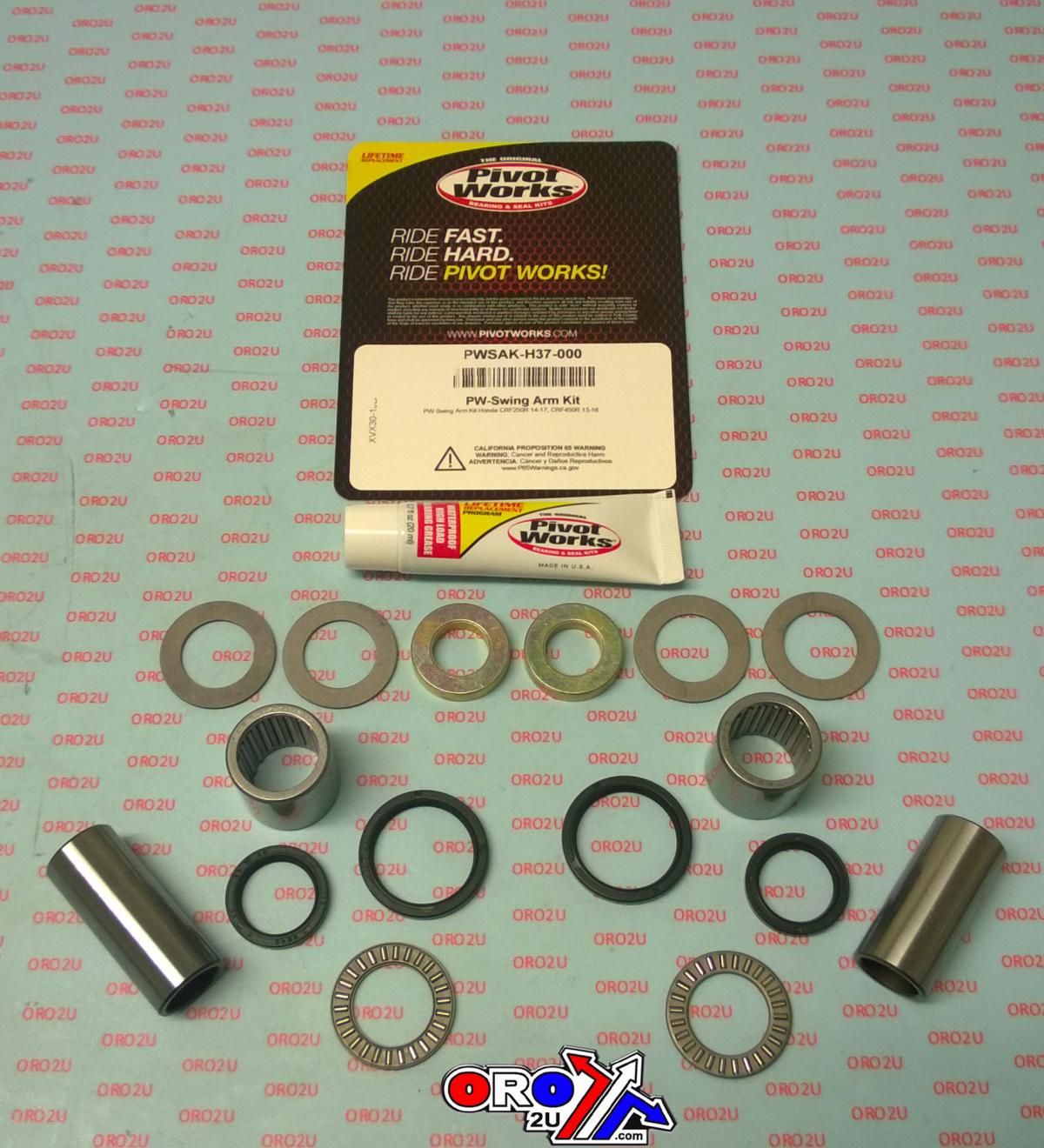 SWINGARM BEARING KIT CRF450R, PIVOT WORKS PWSAK-H37-000 HONDA MX, PWSAKH37000 - Image 2