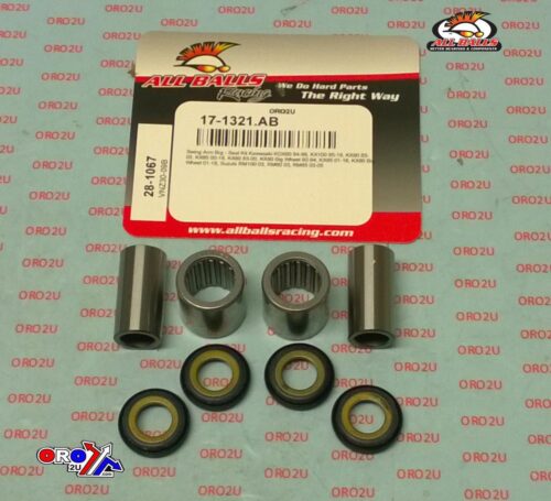 SWINGARM BEARING KIT ALLBALLS, ALLBALLS 28-1067 KAW/SUZ 65/80/85/100 MX 83-22