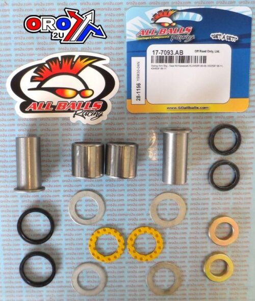 SWINGARM BEARING KIT ALLBALLS, ALLBALLS 28-1156 KAW KX250/450 06-16 KLX450R 08-09/18-19