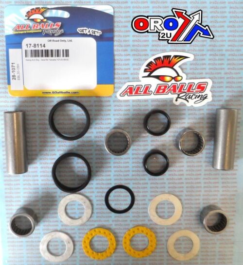 SWINGARM BEARING KIT ALLBALLS, ALLBALLS 28-1071 YAMAHA YZ125 88-92