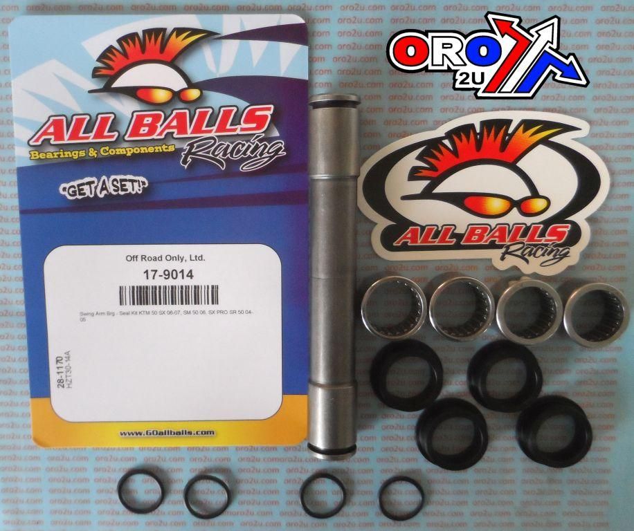 SWINGARM BEARING KIT ALLBALLS, ALLBALLS 28-1170 KTM SM/SX/SR 50 04-09 - Image 2