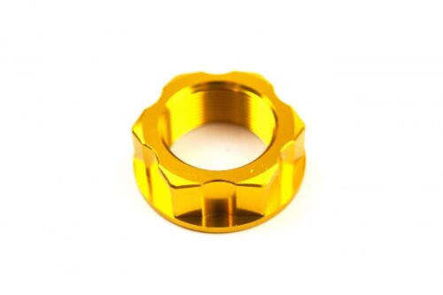 M22x1.00mm STEM NUT EACH GOLD, ALUMINIUM / KX KLX KDX CR RM, / CNC