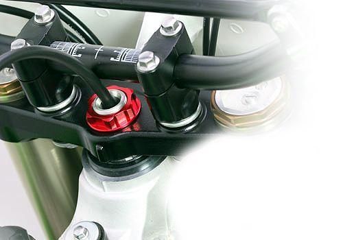 M26x1.00mm STEM NUT EACH RED, ALUMINIUM / CRF CR / RED, / CNC - Image 2