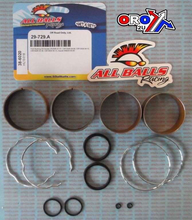 FORK BUSHING KIT 97-17 SUZ RM250/HON CR/CRF250/450, ALLBALLS 38-6020 DIRT