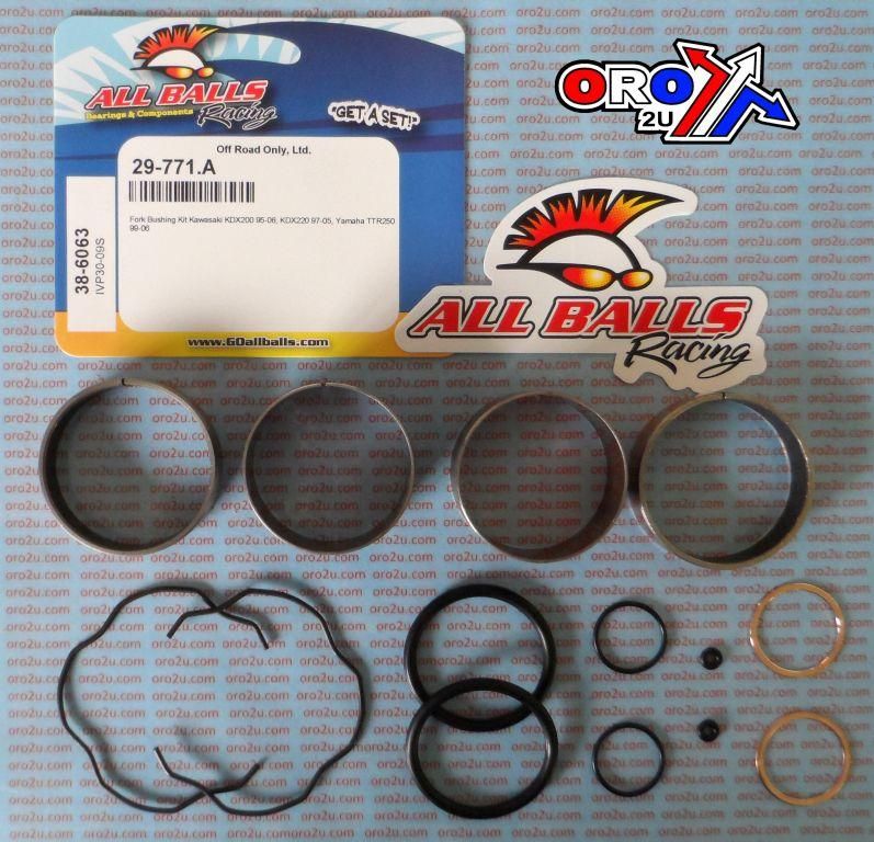 FORK BUSHING KIT 95-06 YAM TTR250/KAW KDX200/220, ALLBALLS 38-6063 DIRT - Image 3