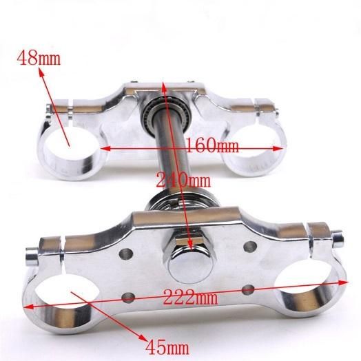PIT BIKE TRIPLE CLAMPS 45/48MM, 22MM BAR MOUNT