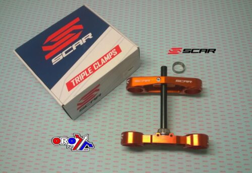 TRIPLE CLAMPS 16 ORANGE SX 85, OFFSET 16mm SCAR S5416OR