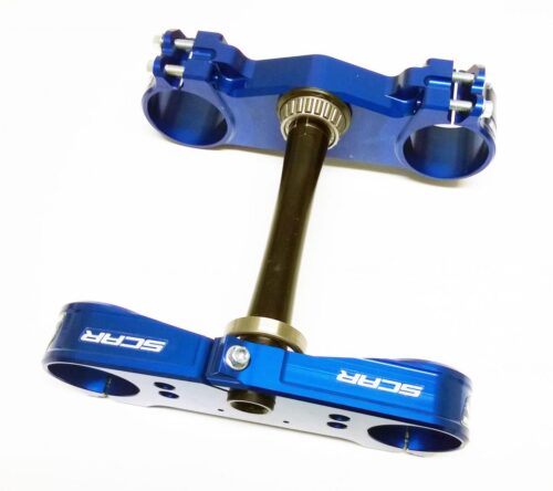 TRIPLE CLAMPS 22 BLUE TC/FC 14-20, OFFSET 22mm SCAR S5417B