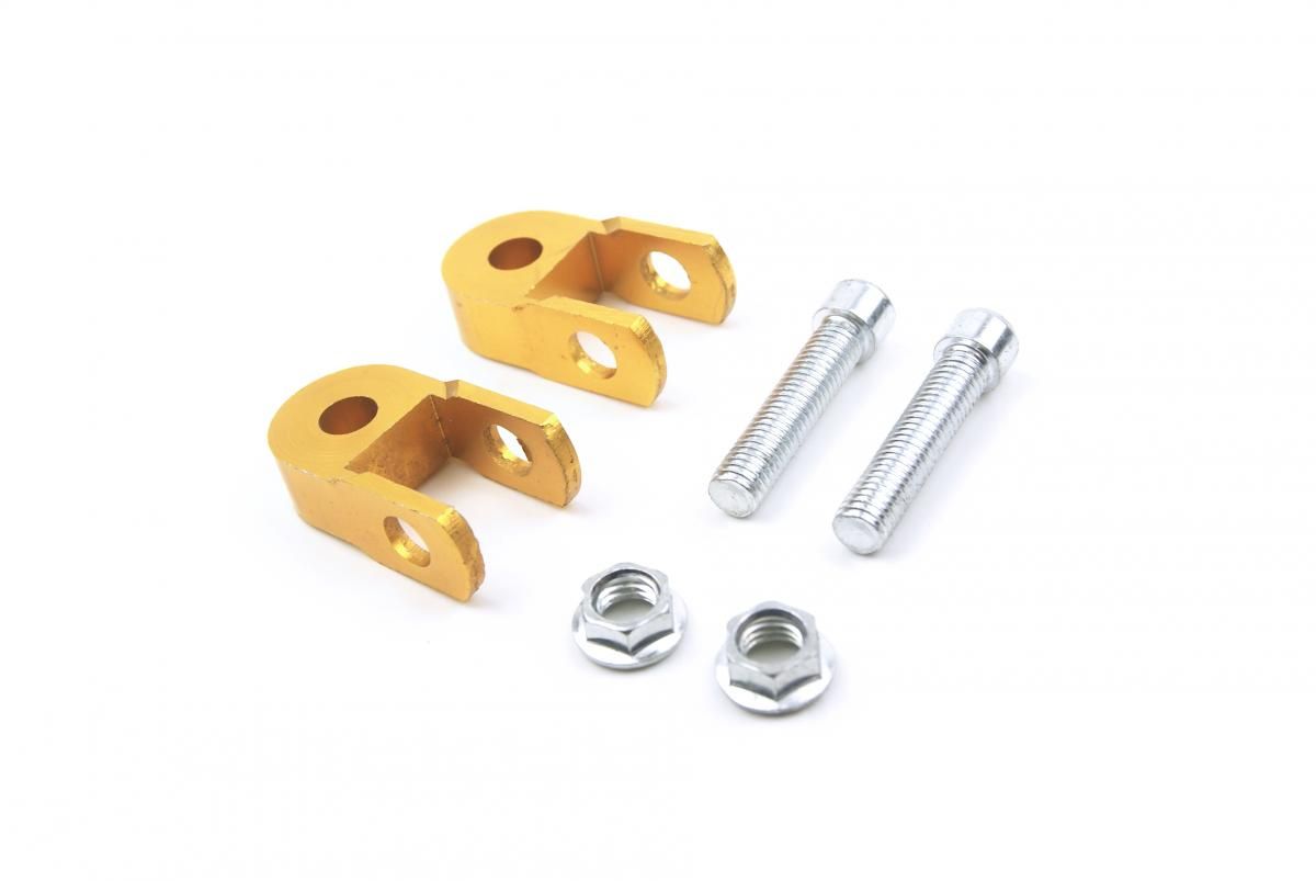 SHOCK ABSORBER HIGH EXTENSION RISER KIT WITH BOLT HARDWARE, GOLD - Image 2