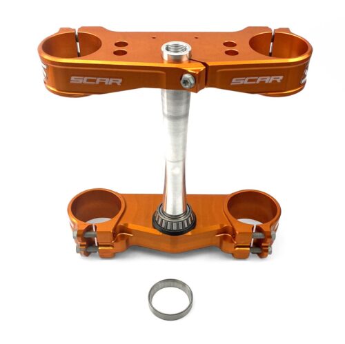 TRIPLE CLAMPS ORANGE SX/SX-F 2023, OFFSET 22mm SCAR S5418OR
