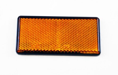 AMBER REFLECTOR 95 x 36mm, SELF ADHESIVE / EACH, DF-TR015 / EL5220 / 16049