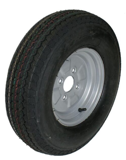 TRAILER TYRE 5.00/5.00-10 +Rim, 60mm BORE / EACH / WHEEL