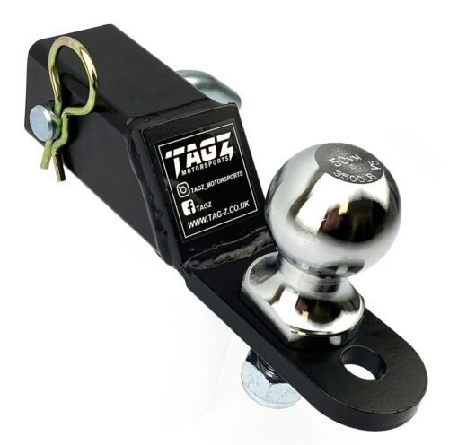 50mm BALL 00 DROP 2H MOUNT+PIN, ATV UTV QUAD HITCH MOUNT