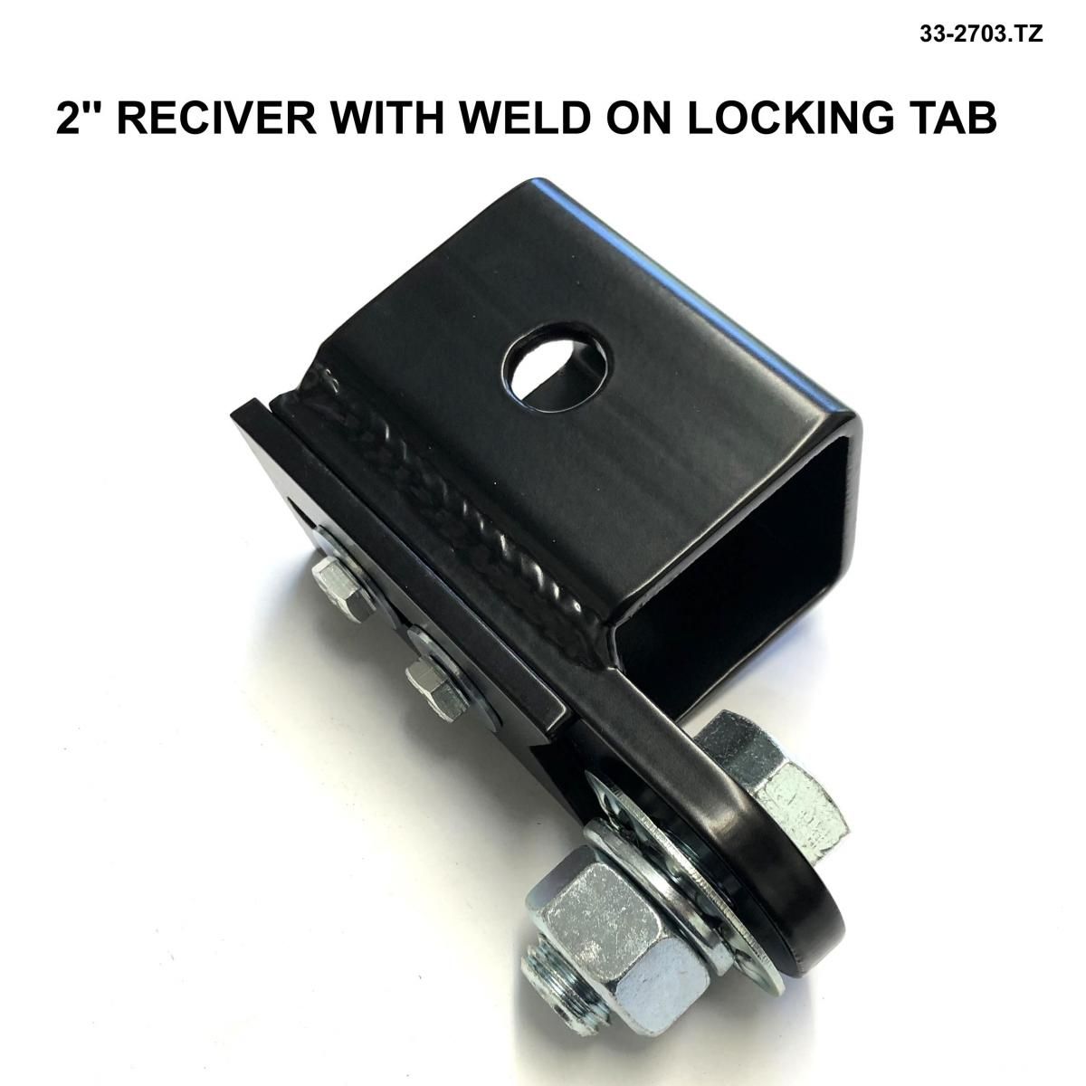 Trail Ball Mount "2" Reciver Adaptor, TAG-Z HITCH / 43-1005, Arctic Cat 1000 H2 LTD 11, 1000 H2 MUDPRO 10-11, 1000 H2 THUNDERCAT 08-10, 1000 MUDPRO LTD 12-17, 1 - Image 2