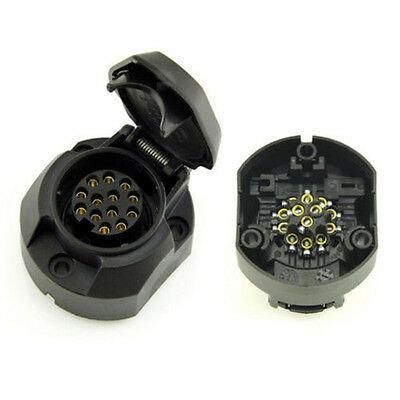 13 PIN SOCKET FEMALE 3 HOLE FLANGE, EACH