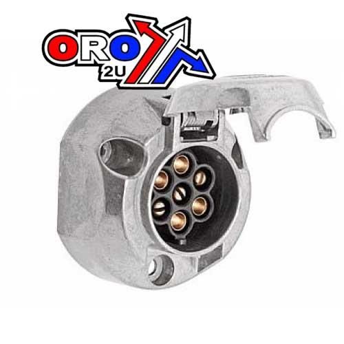 SOCKET 7 PIN METAL – FEMALE, ZINC PLATED / HD / EACH, RE 6002