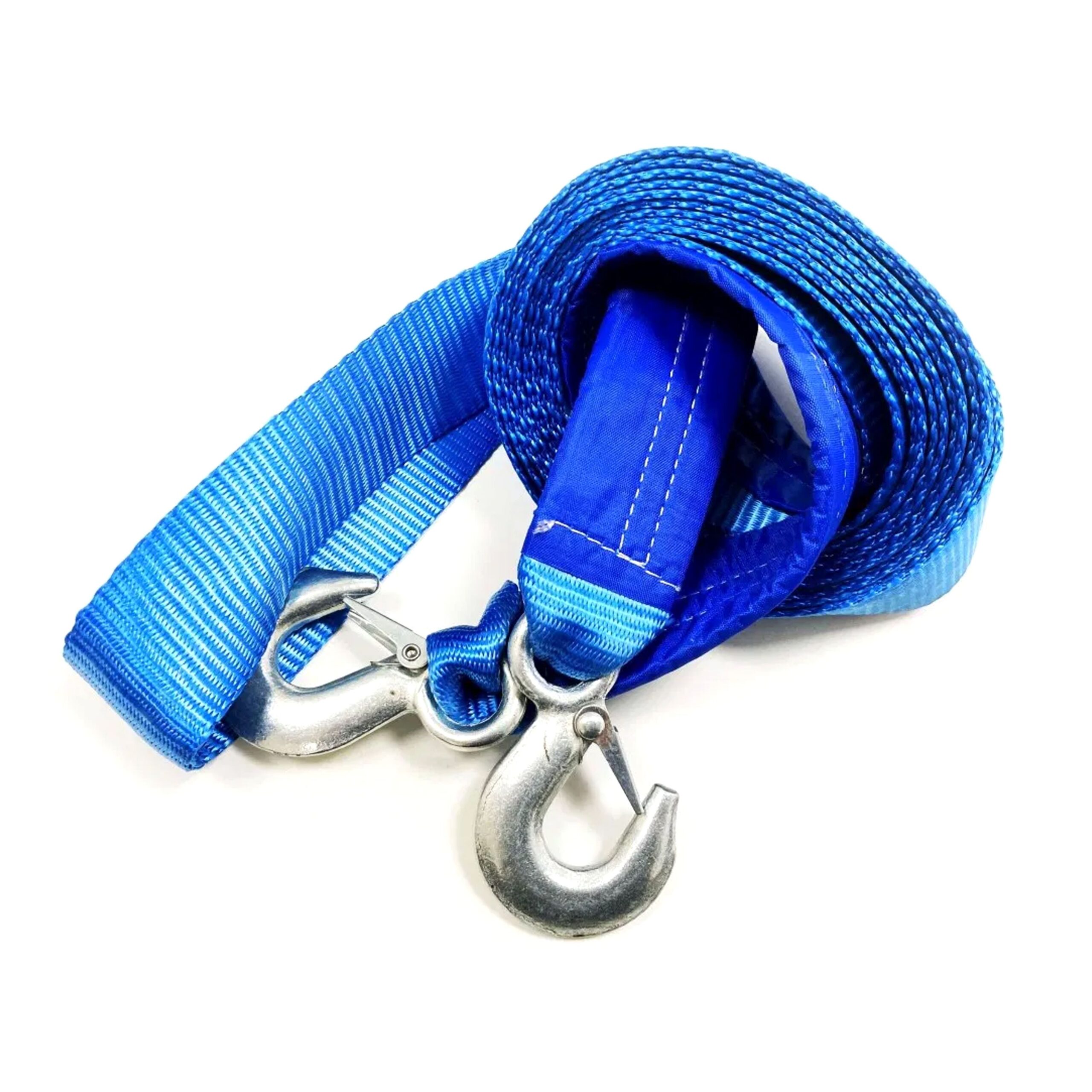 TOW STRAP 2" x 6m 3tonne WITH STEEL HOOKS - TOOLZONE KDPAU322 - Image 3