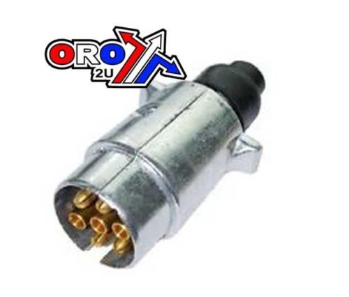 PLUG 7 PIN METAL – MALE, ZINC PLATED / HD / EACH, RE 6003