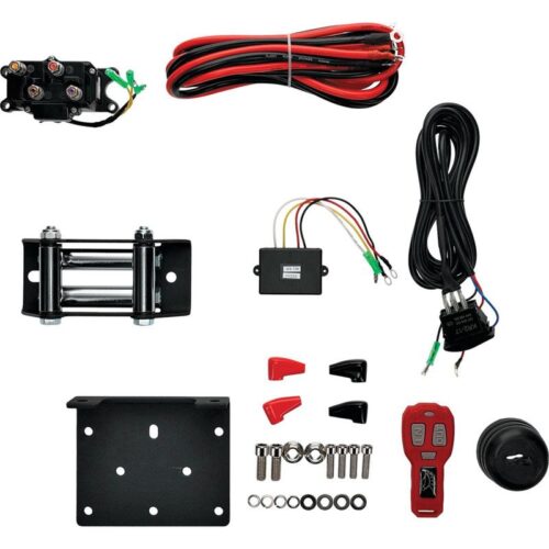 12V WINCH 4500LB/2000KG, ATV/UTV, STEEL CABLE, 4 BOLT, ARROWHEAD 431-01025