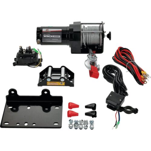 12V WINCH 3500LB/1550KG, ATV/UTV, STEEL CABLE, 2 BOLT, ARROWHEAD 431-01022