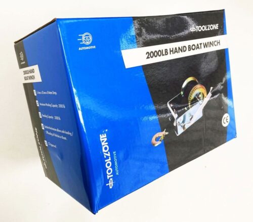STRAP BOAT WINCH 2000lb 2″ x 8m WEBBING TWO SPEED – TOOLZONE KDPTD065