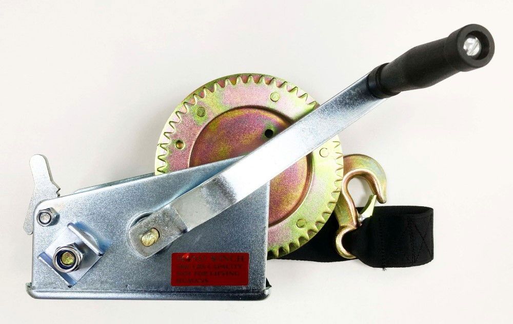 STRAP BOAT WINCH 2000lb 2" x 8m WEBBING TWO SPEED - TOOLZONE KDPTD065 - Image 8