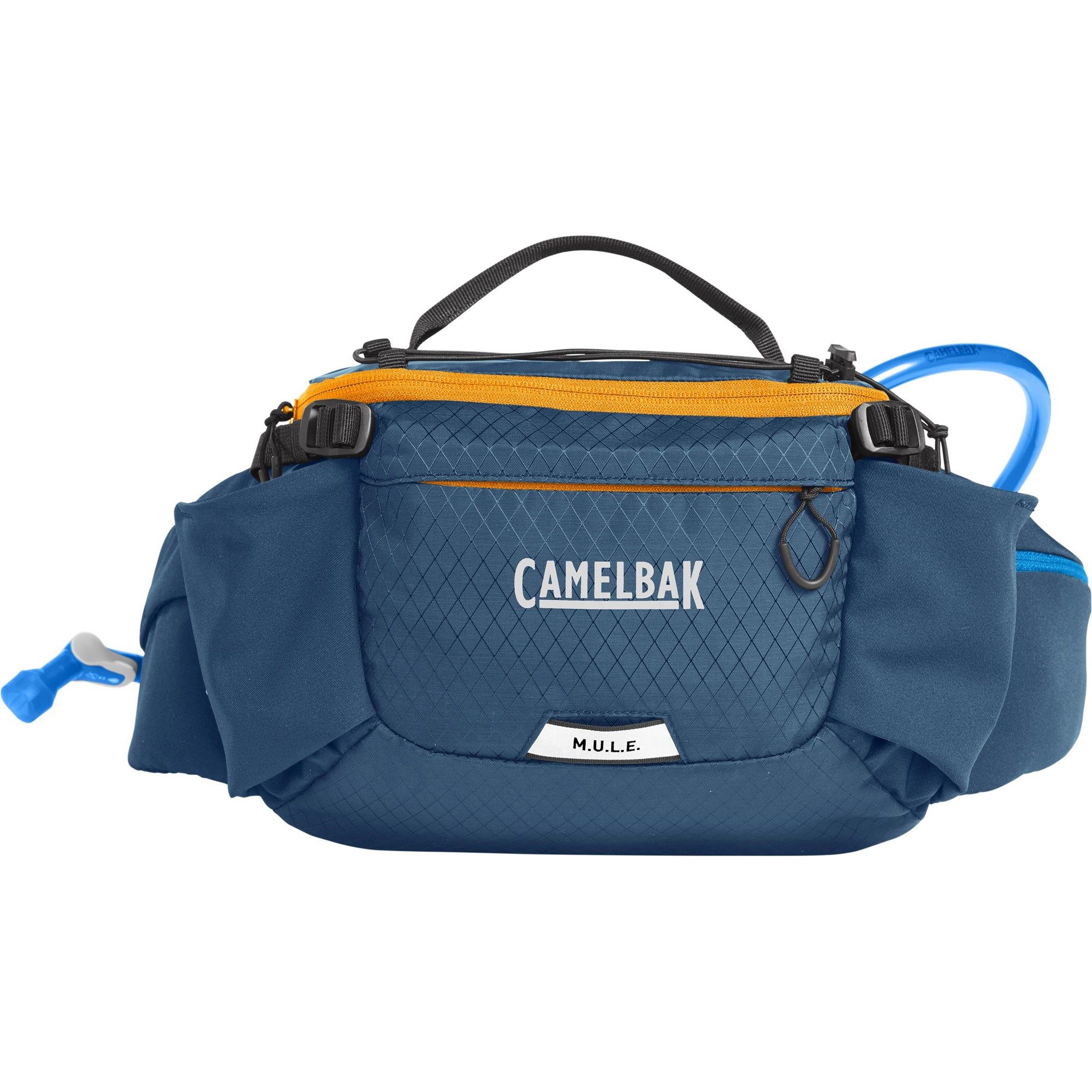 CAMELBAK M.U.L.E. 5 WAIST PACK 2023: GIBRALTAR NAVY/ORANGE 5L CBMULEWP - Image 2