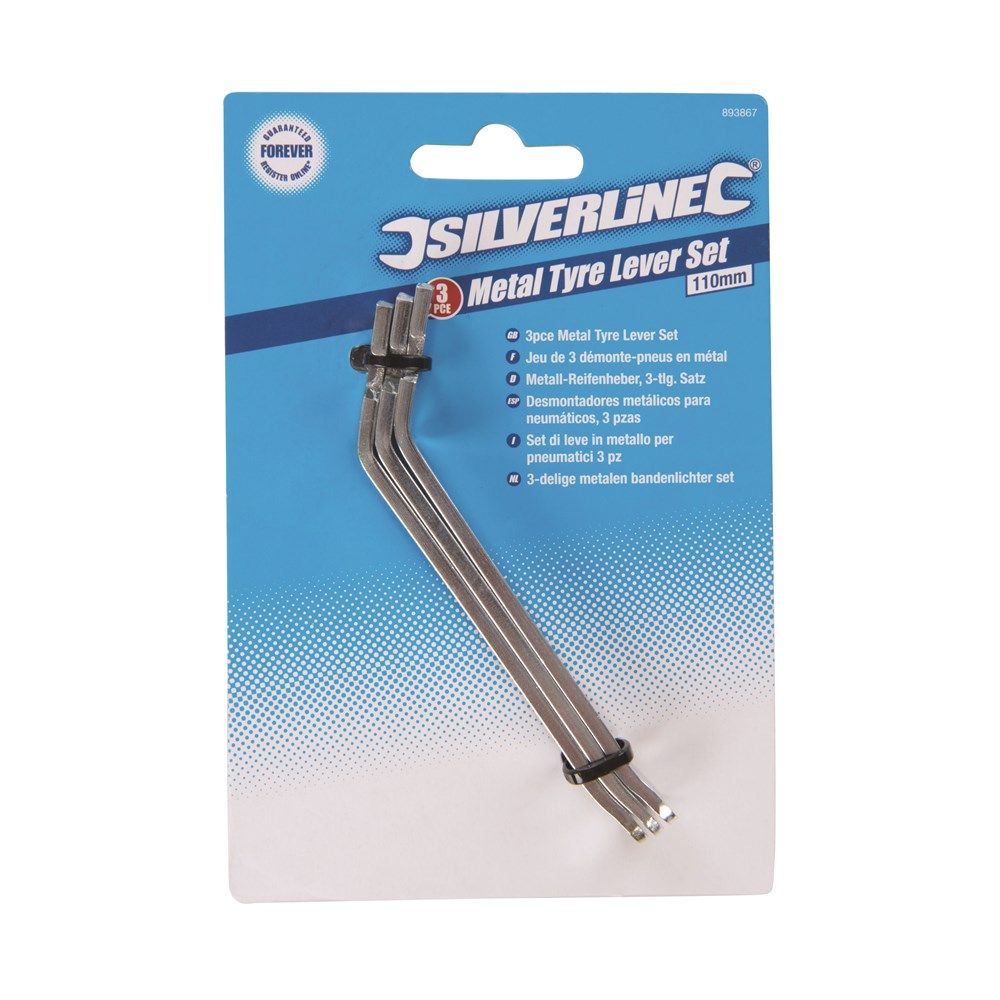 110mm Metal Bicycle Tyre Lever Set (Pack of 3) - Image 3