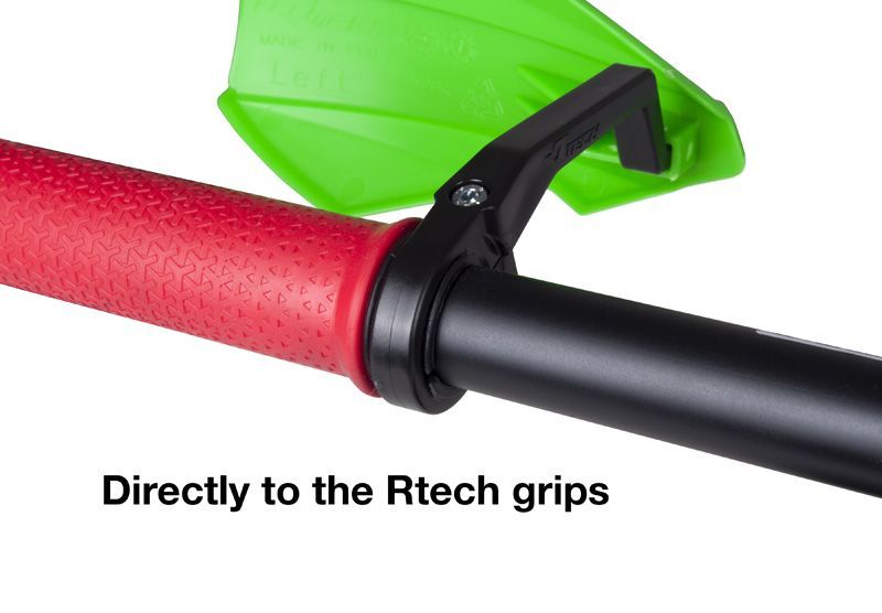 R20 BIKE BICYCLE HANDGUARDS - NEON RED - RTECH B-KITPMR20RD0 - Image 2