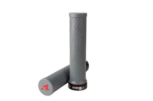 BIKE BICYCLE LOCK ON GRIPS – GREY – RTECH B-MPRBIKEGR20