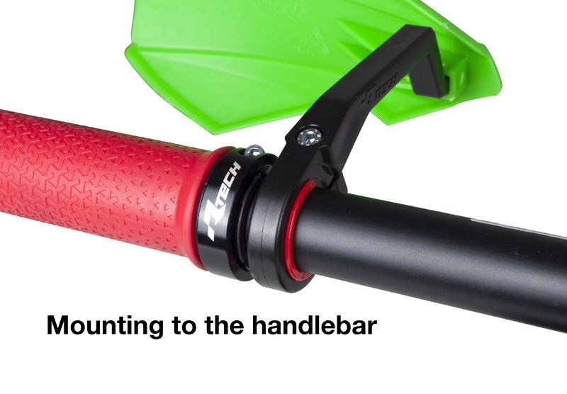 R20 BIKE BICYCLE HANDGUARDS - NEON RED - RTECH B-KITPMR20RD0 - Image 4