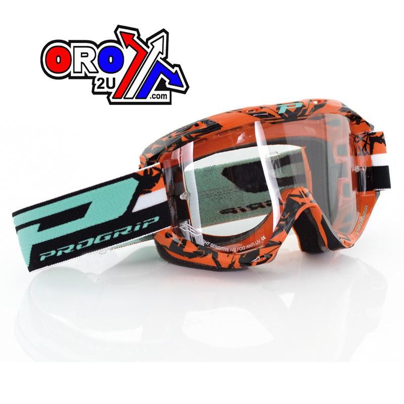 PRO GRIP L/S GOGGLE ORANGE/BLACK, PG3450/16