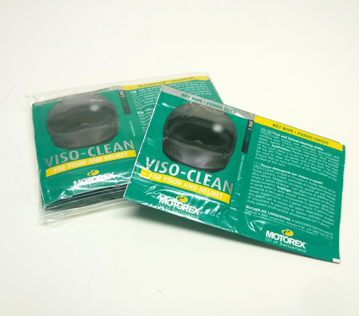 PK/12 VISOR CLEAN 72 WIPES. 12 PACK OF 6 WIPES, MOTOREX 7300640