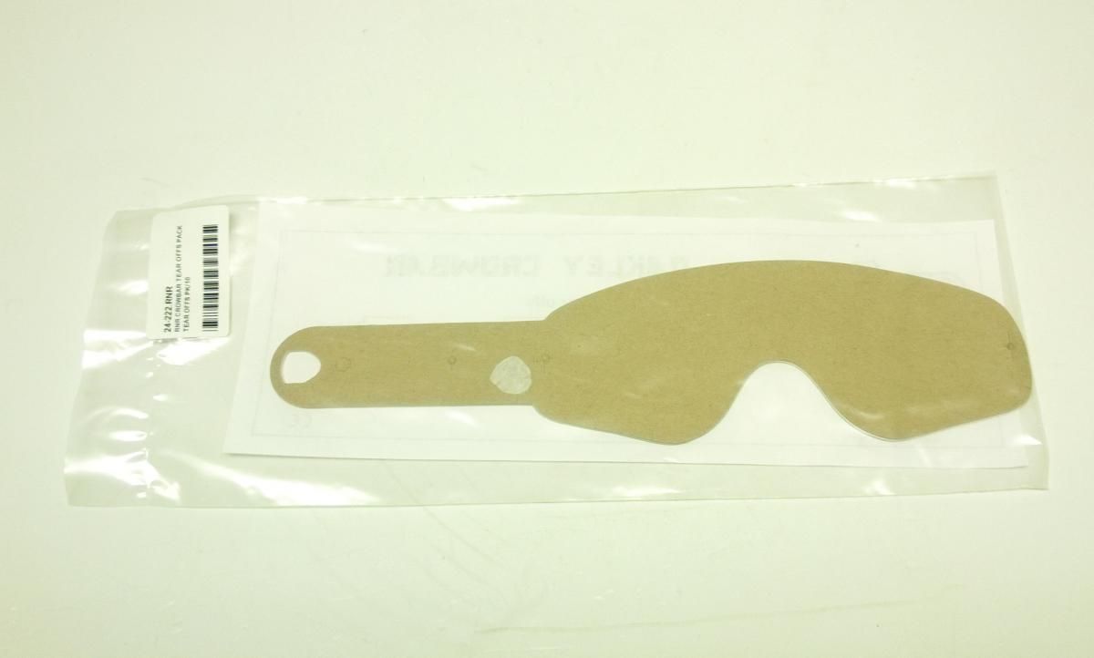 RNR CROWBAR TEAR OFFS PACK, TEAR OFFS PK/10, TP23, OAKLEY CROWBAR PATTERN