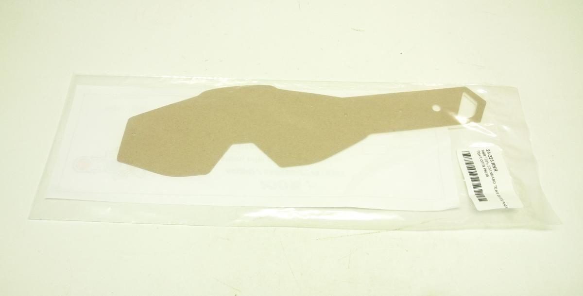 RNR 100 PERCENT STD. TEAR OFFS PACK, TEAR OFFS PK/10, TP100, 100 PERCENT NOT ROLL OFF