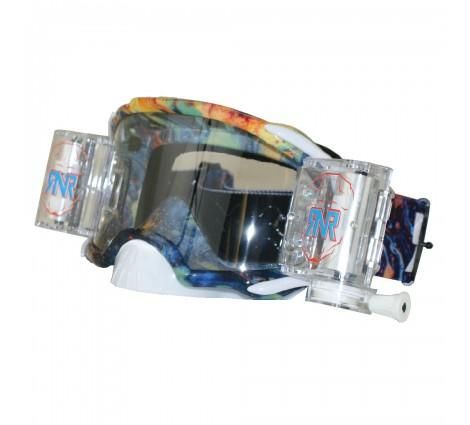 RNR PLATINUM WVS 48mm, OIL SLICK GOGGLE, ROLL OFF, GAA11, WIDE VISION SYSTEM