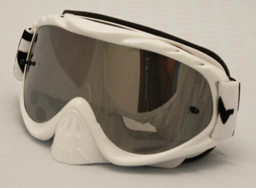 RNR HYBRID WHITE MIRRORED LENS, WHITE GOGGLE, GH22M, MIRRORED LENS